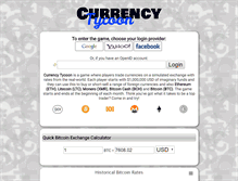 Tablet Screenshot of currencytycoon.com